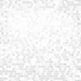 White Hexagon Background. Abstract Geometric Seamless Pattern