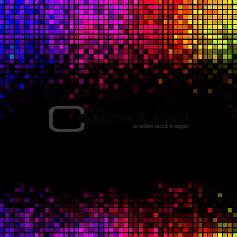 Multicolor abstract lights disco background