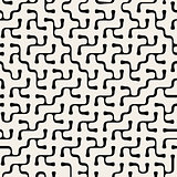 Vector Seamless Organic Maze Rounded Line Pattern