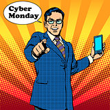 Cyber Monday the seller is encouraged to buy electronics