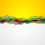 Abstract corporate gradient waves background