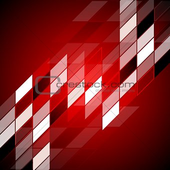 Red hi-tech abstract design