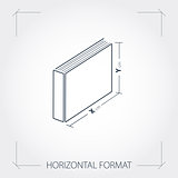 Icon of horizontal format photobook 