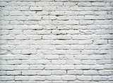 White grunge brick wall background