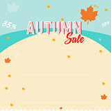 autumn sales business poster