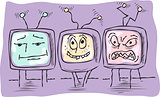 three funny television