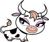 Cute Little Cartoon Cow
