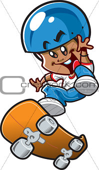 Ethnic Skateboard Boy