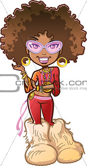 Funky Afro Girl