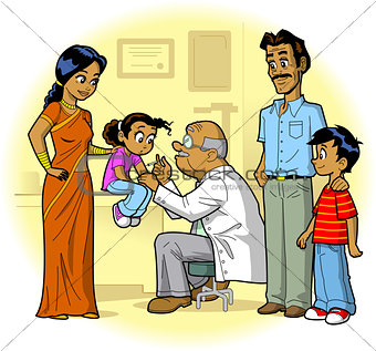 Indian Family Doctor Visit