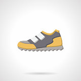 Colored sport sneaker flat vector icon
