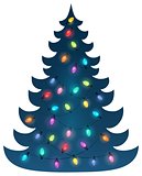 Christmas tree silhouette topic 6
