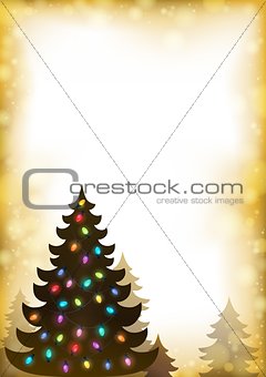Christmas tree silhouette topic 9