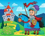 Knight on horse theme image 2