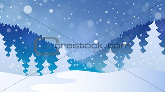 Winter theme landscape 4