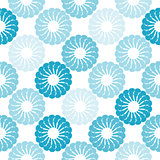 Seamless pattern with abstract flowers