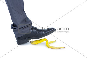 man walking on banana