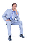 Businessman sitting