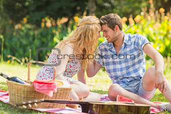 Young couple on a picnic