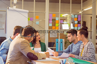 Business people during a meeting