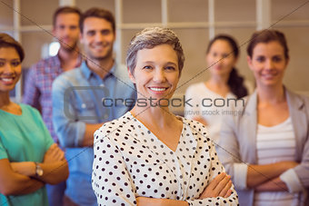 Creative businesswoman smiling at the camera