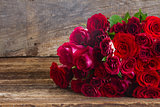 pile of red roses