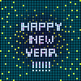 happy new year pixelated