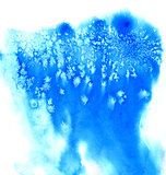 Blue christmas watercolor background