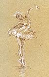 Art sketch Ballerina