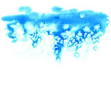 Blue christmas watercolor background