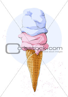 ice cream on a stick