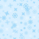 Seamless Pattern Snowflakes
