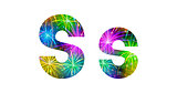 Set of letters, firework, S
