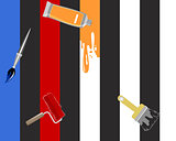 Color stripes and tools
