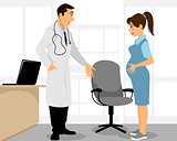Doctor and pregnant woman