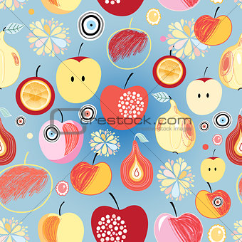 pattern of apples and pears