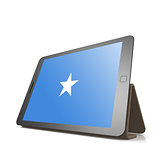 Tablet with Somalia flag