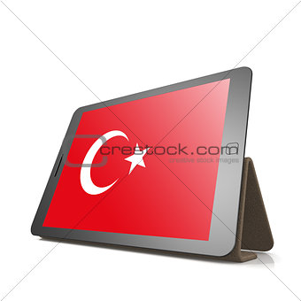 Tablet with Turkey flag