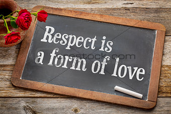 Respect is a form of love