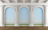 Classic room with colonnade