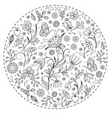 floral hand drawn pattern 