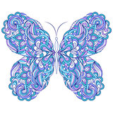  abstract butterfly on white background