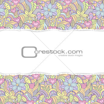 abstract seamless pattern with torm paper