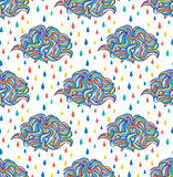 abstract clouds and raindrops