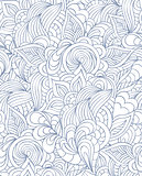 pattern with abstract flowers,leaves and lines.
