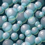 seamless background with water bubbles