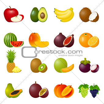 Icon Set Fruits