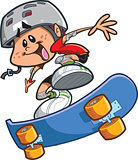Skateboard Boy With Helmet