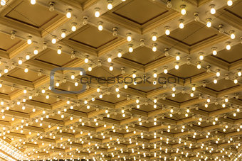 Marquee Lights on Broadway Theater Ceiling