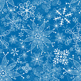 Seamless blue christmas pattern